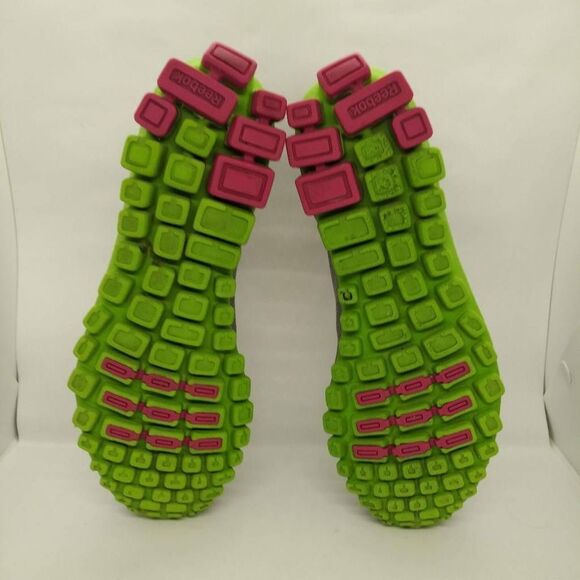 Reebok Realflex Transition Running Shoes Womens Size 8.5 Grey Green Pink Sneaker - Picture 8 of 9